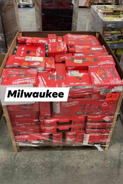 Milwaukee Tools Return Pallets